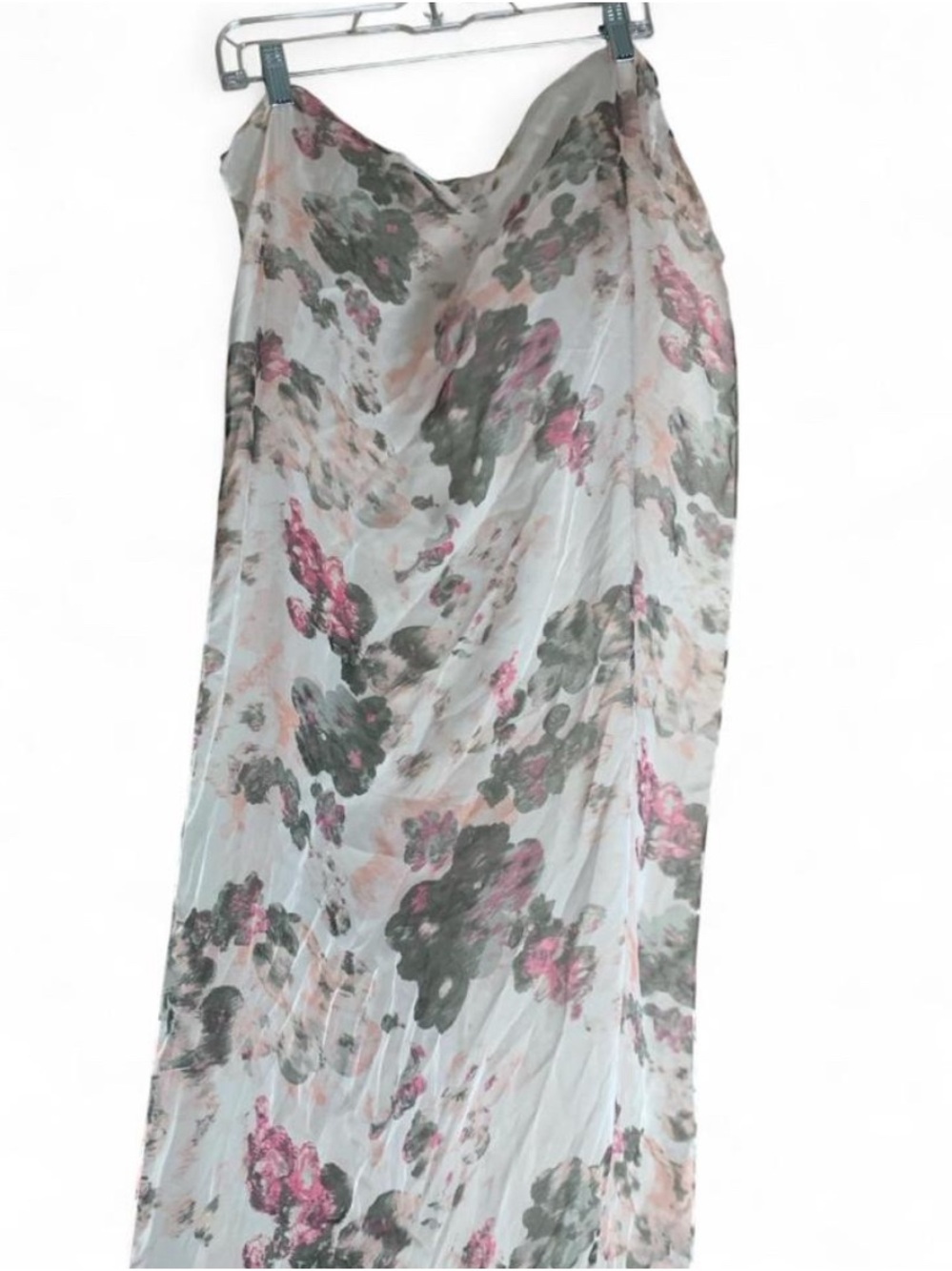 NWT Christopher & Banks Watercolor Floral Chiffon Scarf Wrap
